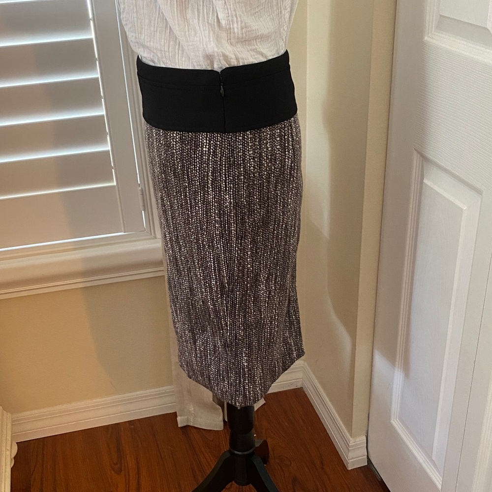The Limited Tweed Pencil Skirt Size 4 Wide Waistband Career Office Workwear - Picture 4 of 9